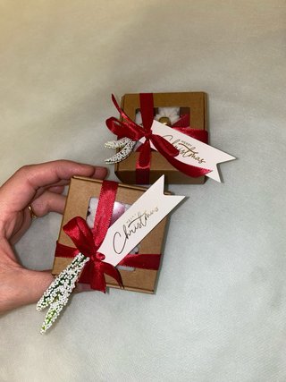 Candela artigianale natalizia
