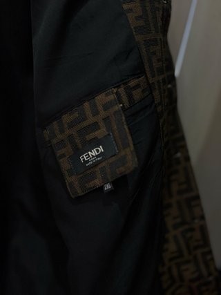 Giacca Fendi x Versace Monogram Marrone