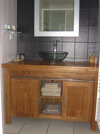 mueble en teca artisanal - pieza única