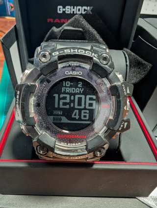 Reloj Casio G-Shock Rangeman. Negro, correa caucho
