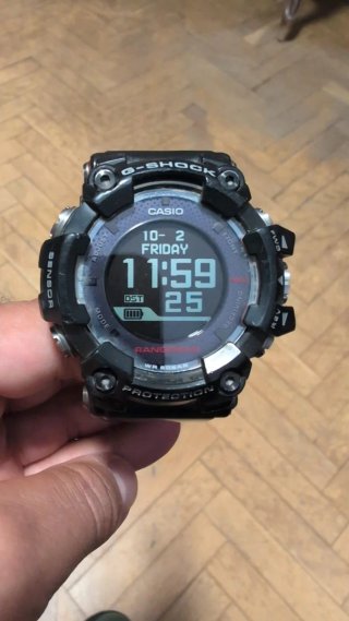 Reloj Casio G-Shock Rangeman. Negro, correa caucho