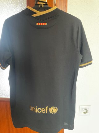 Camiseta FC Barcelona 20/21 Nike Negra Dorada