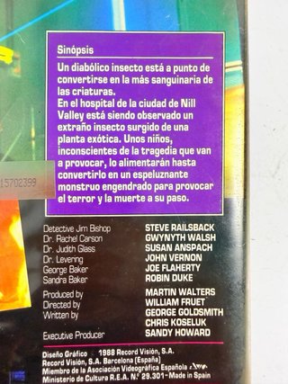 VHS The Insect Terror Sci-Fi