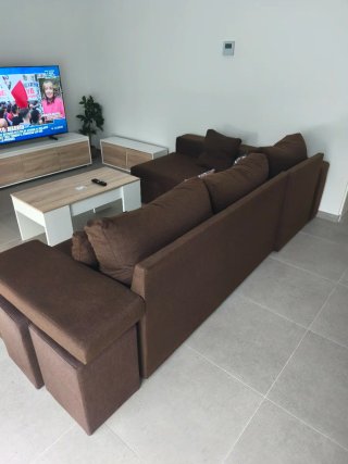 Sofá Chaise Longue Marrón