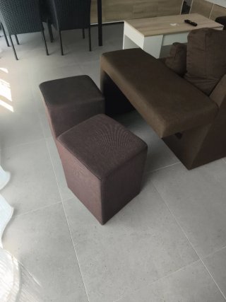 Sofá Chaise Longue Marrón