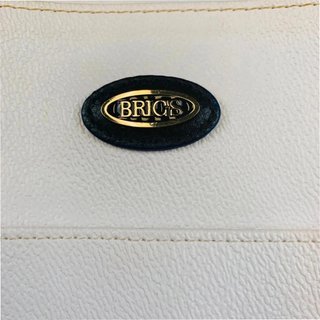 Brics borsa bianca in pelle