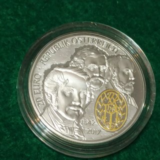 Moneda 20 Euro Filarmónica de Viena.plata
