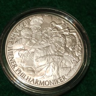 Moneda 20 Euro Filarmónica de Viena.plata