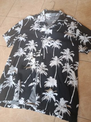 Camisa de Manga Corta Estampada
