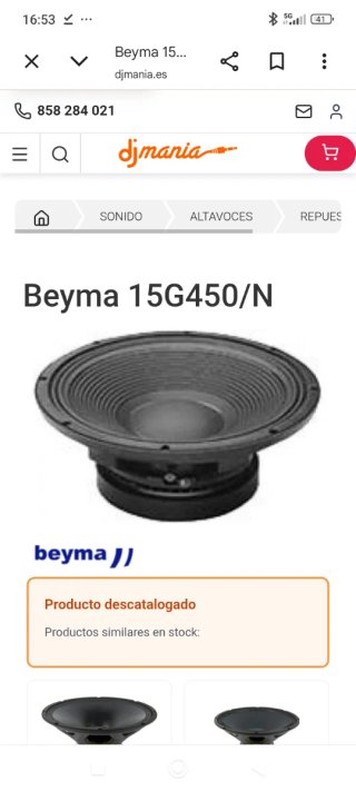 Altavoces Beyma Negros