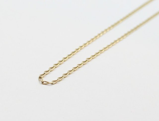 Cadena Bilbao Oro 18K. Peso: 1.68gr