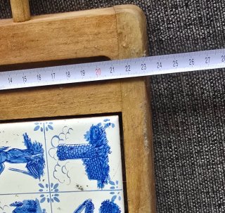 Tabla azulejos Delf decorativa madera cortar