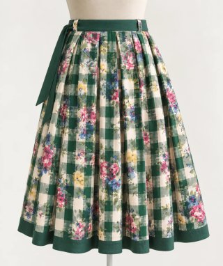 Falda Vintage Estampada