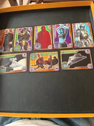 Lote 8 cromos Star Wars