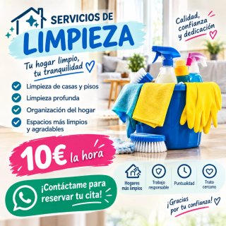 SERVICIO DE LIMPIEZA – BARCELONA Ofrezco servicio