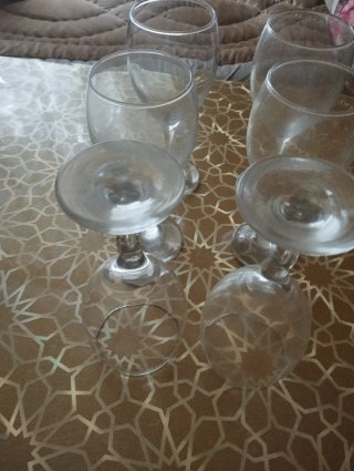 Set de 6 Copas de Cristal