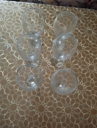 Set de 6 Copas de Cristal