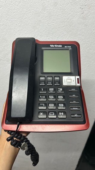 Teléfono Mx Onda MX-TF60 Negro/Rojo