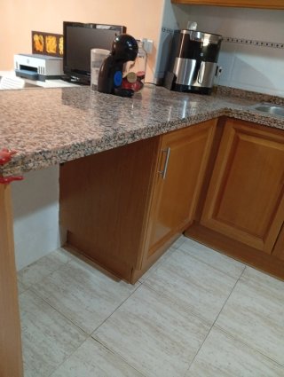 Muebles de cocina madera y metal