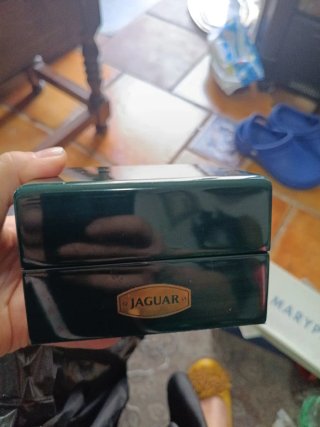 Caja Reloj Jaguar Verde y Dorada