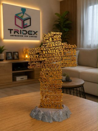 Cruz Padre Nuestro 3D