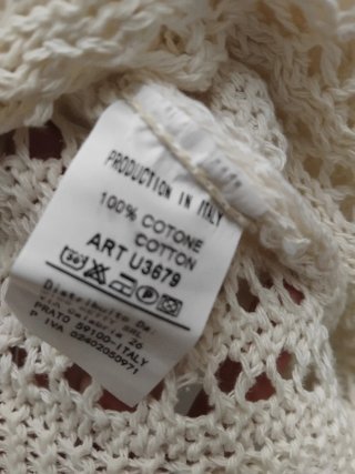 Jersey Calado de Algodón Blanco
