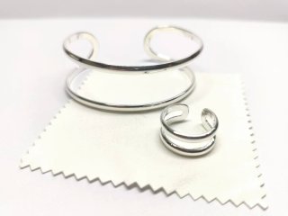 Conjunto Pulsera y Anillo Plata