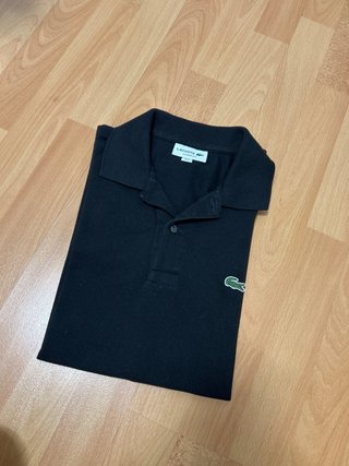 Polo Lacoste Negro Talla S