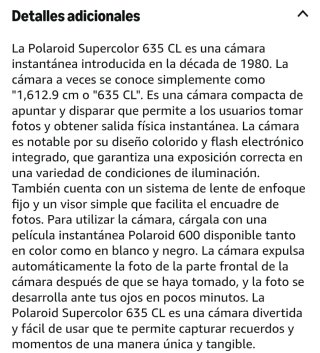 Cámara Polaroid Supercolor 635 CL