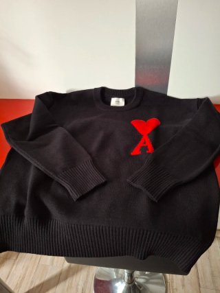 RÉPLICA Jersey AMI Paris Corazón Negro Talla L