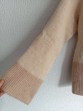 Jersey beige mujer