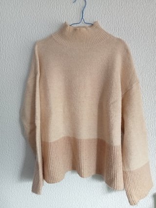 Jersey beige mujer