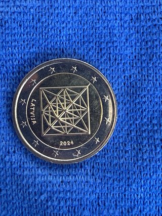 Moneda 2 Euro Conmemorativa Letonia 2024