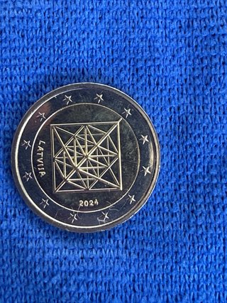 Moneda 2 Euro Conmemorativa Letonia 2024
