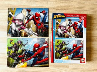 Pack de 4 Puzzles: Blaze y Spider-Man