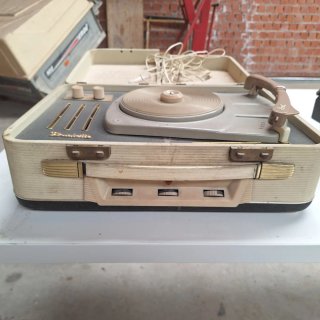 Tocadiscos Dansette Antiguo Beige y Dorado