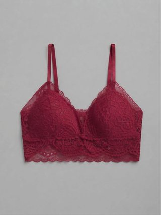 Top encaje rojo fiesta talla única