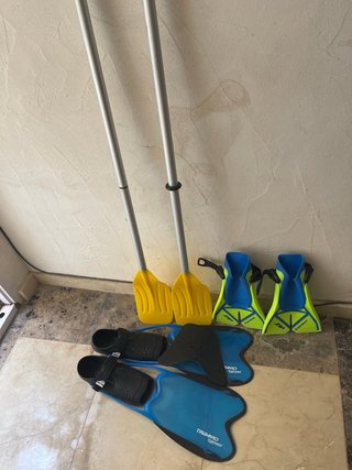 Set de Aletas y Remos para Natación