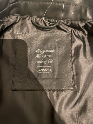 Chaqueta Carhartt Negra Cuero