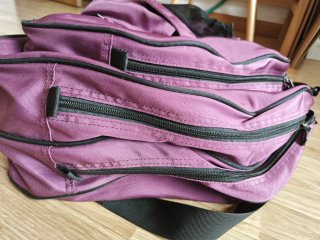 Bolsa para patines color fucsia