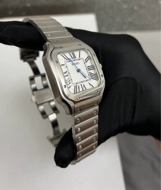 Reloj Seiko Mod Santos Plata/Blanco