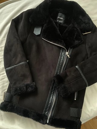 Cazadora doble faz negra Pull&Bear