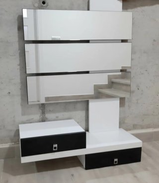 Mueble recibidor con espejo