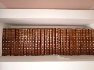 Colección de libros de literatura contemporánea.