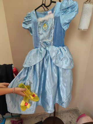Disfraz Princesa Cenicienta Talla 6 con zapatos