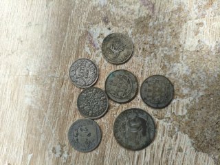 Lote de monedas PLATA 43 GRAMOS PLATA PURA
