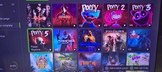 Consola Xbox con juegos digitales