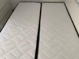 Cama IKEA HEMNES Blanca + 2 colchones nuevos