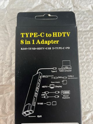 Adaptador USB-C 8 en 1 HDTV 4K