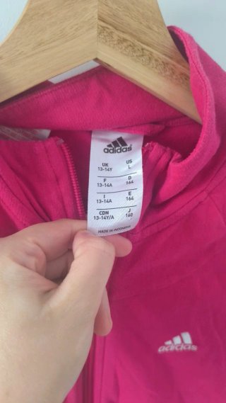 Chaqueta deportiva Adidas rosa Talla XS
